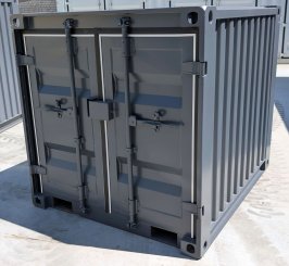 5 Fuß Lagercontainer Materialcontainer, neu, Farbe RAL7016 Anthrazitgrau 