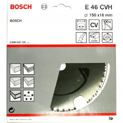 Bosch Sägeblatt E46 CVH 150 x 16 mm (100 Zähne) 