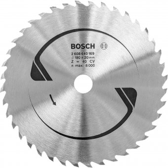 Bosch Sägeblatt 40CV 180 x 20 mm (40 Zähne) 